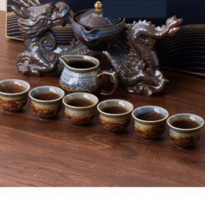 Creative Lazy Semi-Automatic Dragon Teapot Kung Fu Tea Set