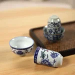 Handmade Porcelain Wenxiang Aroma Teacup Set